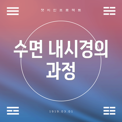 수면 내시경의 과정