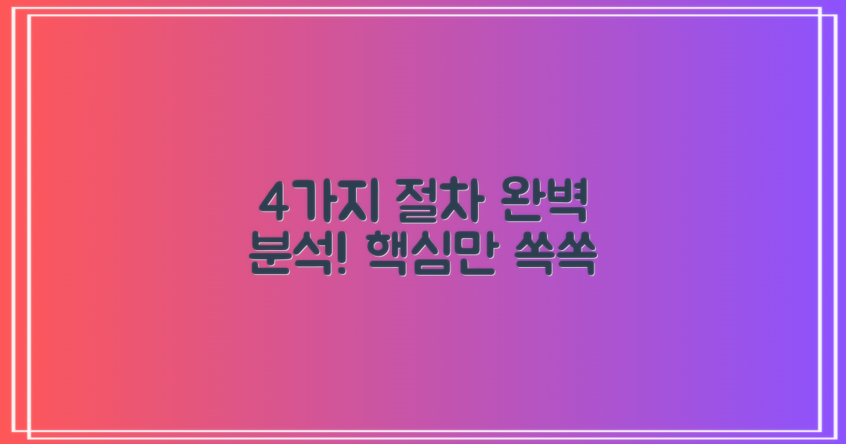 4가지 절차 완벽 분석